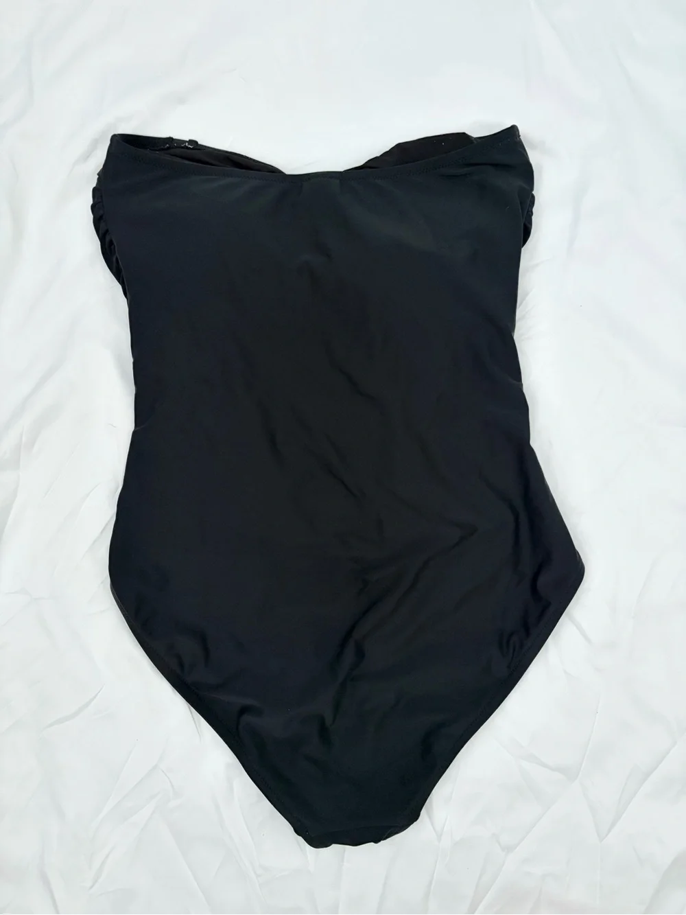 J. Crew Black Strapless One-Piece Swimsuit